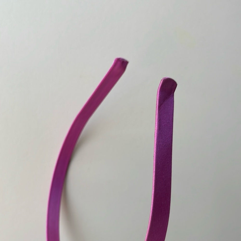 J. Crew Purple Satin Skinny Headband - Picture 5 of 6